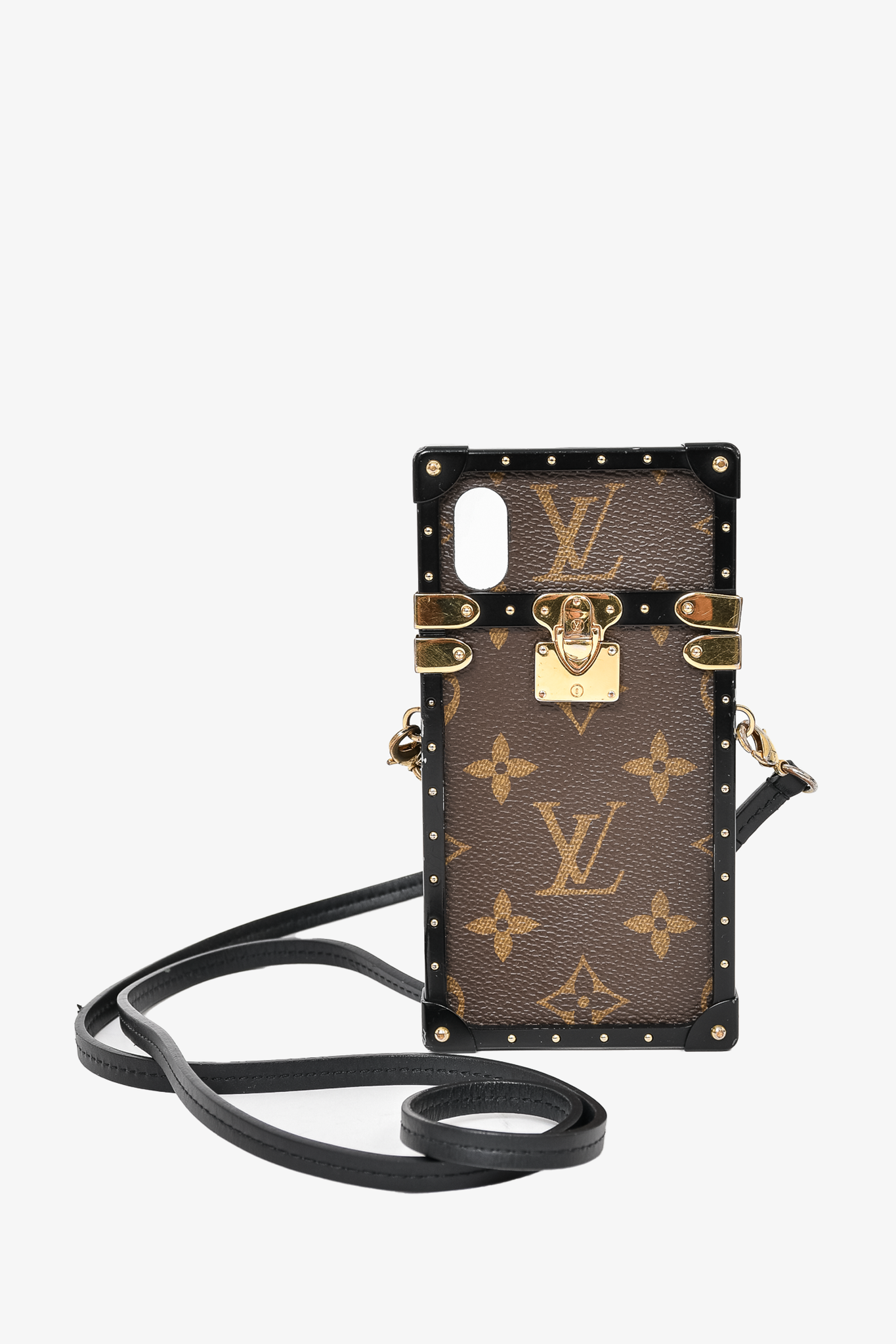 Louis Vuitton Monogram IPhone X 'Eye Trunk' Case w/ Strap – Mine