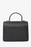 MCM Brown/Black Leather Leopard Print Top Handle Bag
