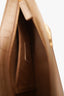 MCM Gold Croc Embossed Leather Mode Travia Shoulder Bag