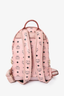 MCM Pink Leather 'Stark' Studded Backpack