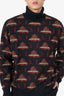 Valentino X Undercover Grey/Burgundy Wool UFO Turtle Neck Sweater Estimated Size M Mens