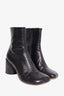 MM6 Maison Margiela Black Leather Ankle Boots Size 38.5