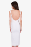 MM6 White Sleeveless Bodycon Midi Dress Size 1