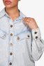 Zimmermann Blue Denim Button-Up Blouse Size 4