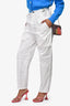 Isabel Marant White Cotton Cargo Pants Size 36