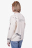 MOTHER Cream Baby Alpaca Printed Sweater Size XS