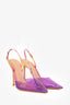 Gianvito Rossi Purple PVC Pointed Toe Heels Size 38
