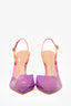 Gianvito Rossi Purple PVC Pointed Toe Heels Size 38