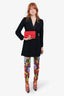 Marella Black Double Breasted Belted Blazer Dress Size 6