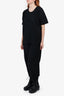 Homme Plisse Issey Miyake Black Pleats T-Shirt size 1