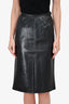 Saint Laurent Vintage Leather Skirt Size 36