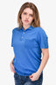 Louis Vuitton Blue Damier Pocket Polo Shirt Size M 'As Is'