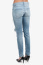 Saint Laurent Blue Denim Distress Straight Leg Jeans Size 32 Mens