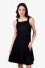 Pre-loved Chanel™ 2012 Black Shimmer Sleeveless A-Line Dress Size 36