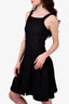 Pre-loved Chanel™ 2012 Black Shimmer Sleeveless A-Line Dress Size 36