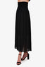 Isabel Marant Black Ruched Maxi Skirt Size 34