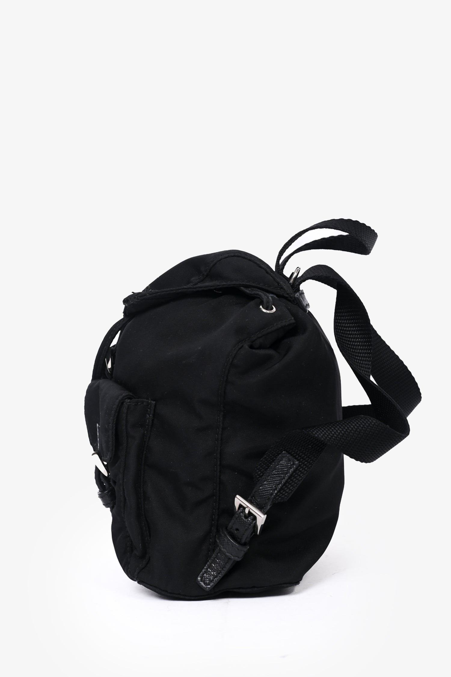 fake prada mini backpack with chain Prada Nylon Mini Chain Backpack – Mine & Yours