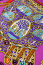 Hermes Purple Silk 'Sous L'egide De Mars' Carre 90