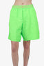 Versace Green Printed Swim Trunks Size 7 Mens