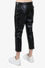Versace Black Patterned Trousers Size 38