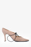 Chanel Beige Suede Lace Up Pointed Heels Size 35