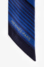 Hermes Blue Silk Stripe Twilly