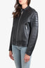 Sandro Black Leather Biker Jacket Size X-Large