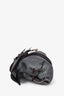 Salvatore Ferragamo Grey Metallic Ring Detail Clutch