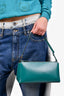 Staud Teal Leather 'Kaia' Shoulder Bag