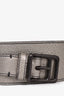 Burberry Silver Leather Belt Size 36/90