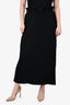 Comme des Garcons Black Wool Knit Midi Skirt Size M