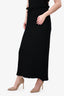 Comme des Garcons Black Wool Knit Midi Skirt Size M