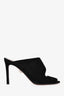 Samuele Failli Black Suede/PVC Heeled Sandals Size 40