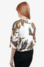 Etro White/Multicolor Printed Blazer size 38 'As Is'