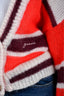 Ganni Cream/Red Mohair Cardigan Size M