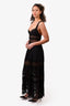 Charo Ruiz Ibiza Black Lace Detail Maxi Dress Size S