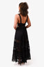 Charo Ruiz Ibiza Black Lace Detail Maxi Dress Size S