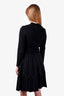Sandro Black Studded Midi Dress Size 38