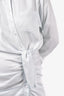 Veronica Beard Light Blue Chambray Asymmetrical Dress with Ruching Size 6