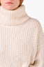 3.1 Phillip Lim Cream Wool/Mohair Blend Cropped Turtleneck Size M