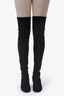 Stuart Weitzman Black Suede Knee High Boots Size 6.5