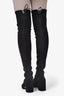 Stuart Weitzman Black Suede Knee High Boots Size 6.5