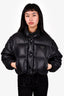 Prada Black Re-Nylon Convertible Cropped Down Jacket with Detachable Sleeves Size 38