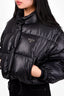 Prada Black Re-Nylon Convertible Cropped Down Jacket with Detachable Sleeves Size 38