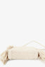 Maje Cream Canvas Fringe Bag