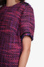 Escada Persian Tweed Short-Sleeve Dress Size 44
