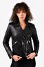 All Saints Black Leather Biker's Jacket Size 4