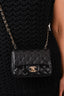 Chanel 2021 Black Lambskin Mini Square Flap Crossbody