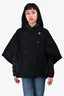 Moncler Black Wool 'Sakie' Puffer Jacket Size 1