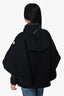 Moncler Black Wool 'Sakie' Puffer Jacket Size 1